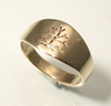 Tree of Life: 14k Gold Ring, Sizes 4.5-7.5
