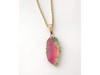 Watermelon Delight: Maine Watermelon Tourmaline 14K Gold Pendant