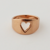 Queen of Hearts: Heart Shaped Cut-Out Ring Size 4.5-7.5