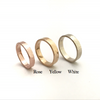 River with Rocky Beaches: Stackable 14k Set of Three Rings, Sizes 8-11.