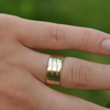 Tidal: 14k Two-Toned Ring, Sizes 8-11
