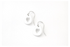 Open Heart: Sterling Silver Earrings