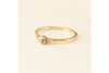 Delightful: Diamond Promise Ring in 14k Yellow Gold