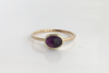 Deer Hill: Maine Amethyst 14k Yellow and Green Gold Ring
