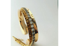 Channel: Gold Anticlastic Bracelet Wide
