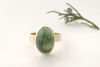 Intervale: Maine Green Tourmaline 14k Solid Gold Ring