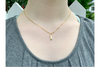 Bar: Yellow Gold and Diamond Pendant