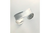 Ellis River: Sterling Silver Textured Bracelet Medium