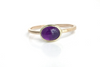 Deer Hill: Maine Amethyst 14k Yellow and Green Gold Ring