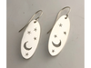 Stars and Crescent Moon: Sterling Silver Earrings