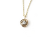 Love Knot: Diamond and 14K Gold Pendant