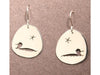 Loon and Star: Sterling Silver Earrings