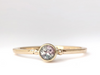 Pink and Blue: Maine Watermelon Tourmaline Ring set in 14k Yellow Gold