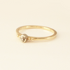 Delightful: Diamond Promise Ring in 14k Yellow Gold