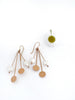 Dangling Pearls: 14k Gold Earrings