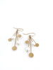 Dangling Pearls: 14k Gold Earrings