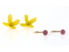 Luscious Rose: Maine Tourmaline Earrings in 14k Yellow Gold