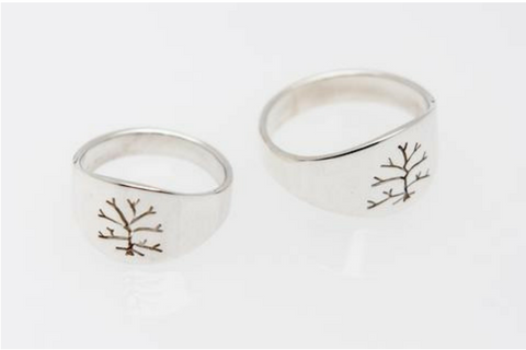 Tree of Life: Men's Sterling Silver Ring