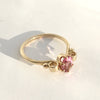 Pink Promises: Maine Raspberry Pink Tourmaline Yellow Gold Ring