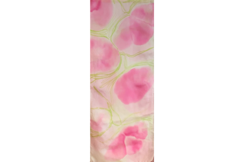 Abstract Pink Flower Scarf- Maple Sugar Studios