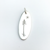 Pine Tree and Star: Sterling Silver Pendant
