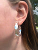Lg. Interlace Hoops: Sterling Silver Earrings