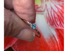 Baby Blue: Maine Blue Tourmaline 14K White and Rose Gold Ring