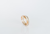 Trilogy: 14k Yellow, Rose and White Gold Rolling Ring