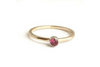 Cosmos: Maine Pink Tourmaline 14k Yellow Gold Ring