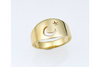 Luna: Moon and Star Cut-Out Ring Size 4.5-7.5