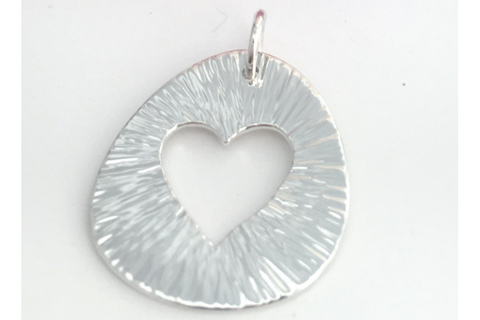Radiant Heart: Sterling Silver Pendant