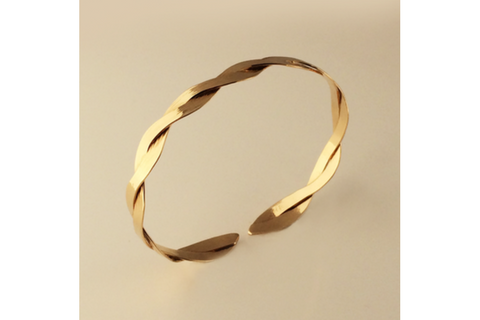 Interlace Gold Bracelet Narrow