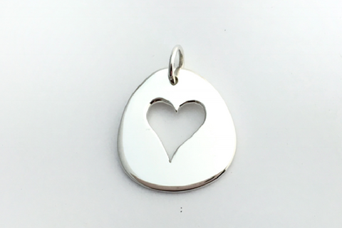 My Valentine: Sterling Silver Heart Pendant
