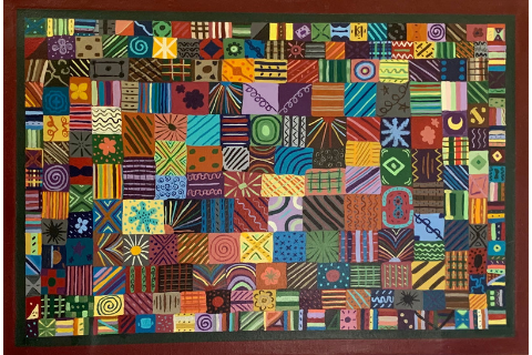 Quilted Floormat by Sandra Smith