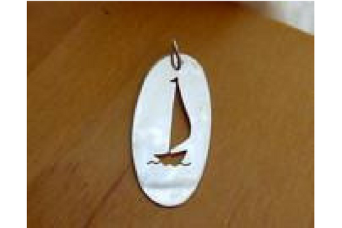 Sailboat: Sterling Silver Pendant