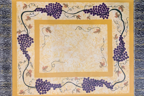 Wine & Grapes Floormat by Sandra Smith
