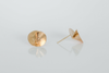 Textured Curl 14k Yellow Gold Post Earrings