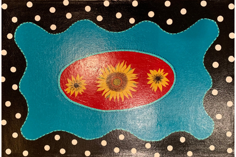 Sunflowers Floormat by Sandra Smith