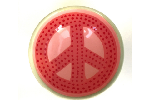 Watermellon Peace Sign Bowl by Lacey Pots Pottery