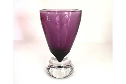 Reddish Amethyst Cordial Glass by Zug Glass