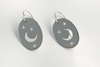 Moon and Stars: Sterling Silver Earrings