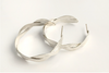 Lg. Interlace Hoops: Sterling Silver Earrings