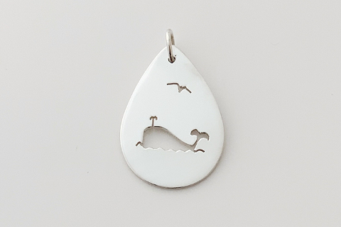 Whale: Sterling Silver Pendant
