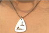Loon and Island: Sterling Silver Pendant