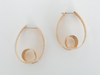 Small Perfectly Puddled Loop-n-loop: Self-locking 14k Yellow Gold Earring