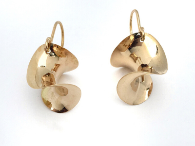 Gold drop 2025 down earrings