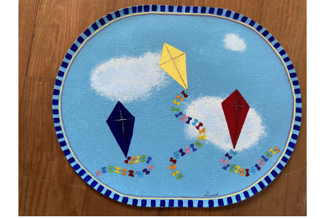 Kite #4 Placemat by Sandra Smith