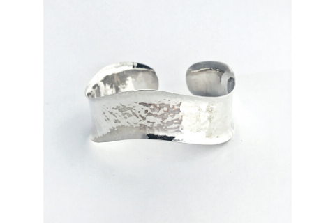 Cold River: Sterling Silver Bracelet Medium