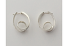 Loop-de-loop: Sterling Silver Anticlastic Earrings