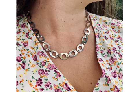 Statement Necklace: Sterling Silver